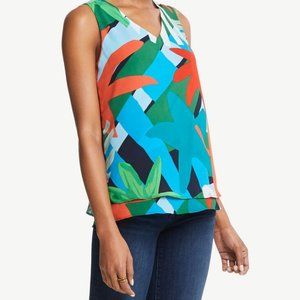 Ann Taylor Petite Geo Layered Tank Top